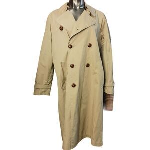 Imperial by London Fog 38R Beige Sophisticated Business Woman Office Trench Coat
